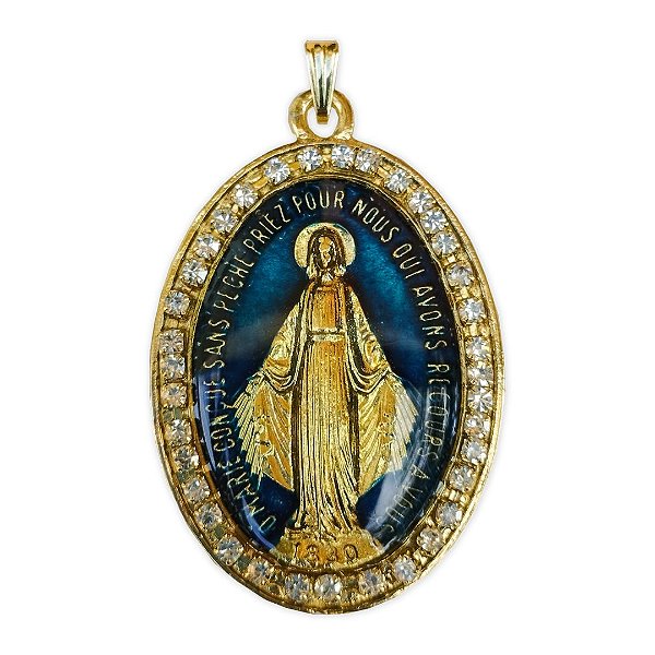 Medalha Milagrosa de Nossa Senhora das Graças GG [Strass]