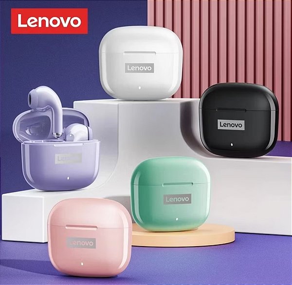 Fone Bluetooth Lenovo LP40 Pró resistente à água