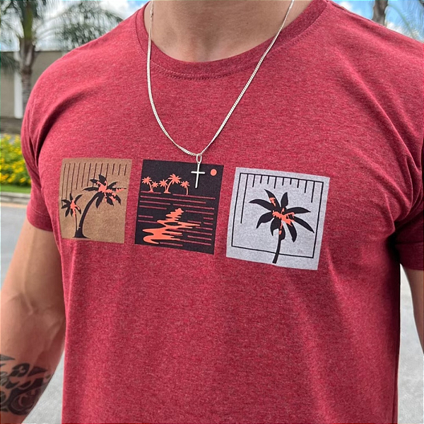 Camiseta Masculina Coqueiros Premium