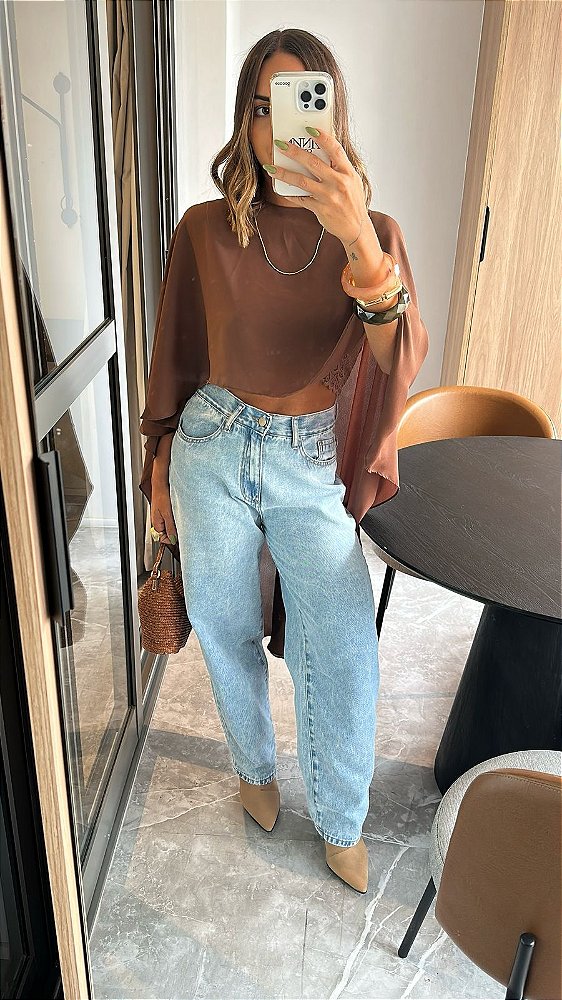 Calça Balloon Jeans