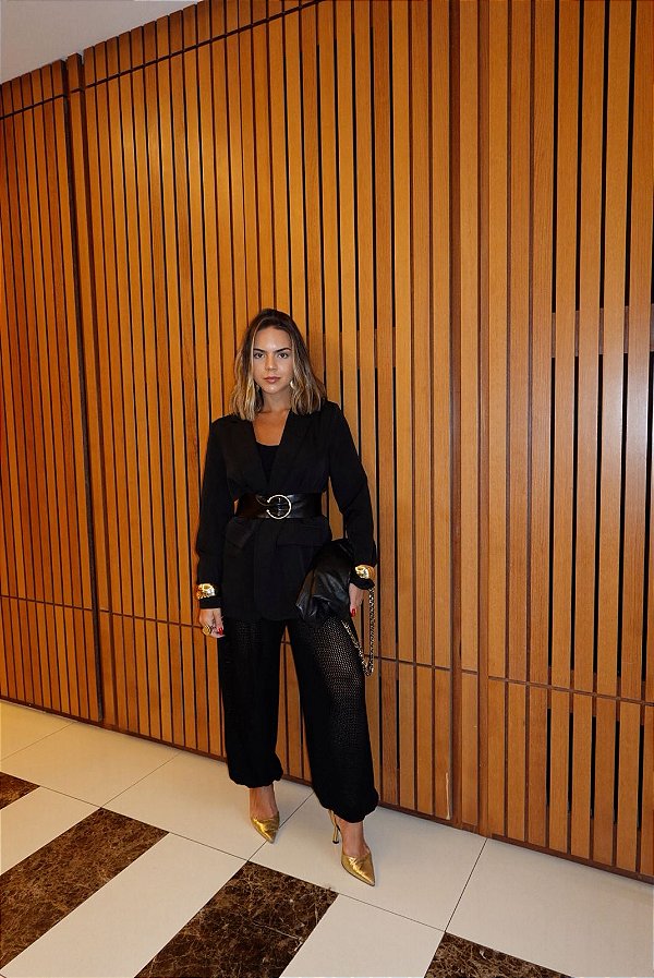 Calça Tricô Patricia Preta