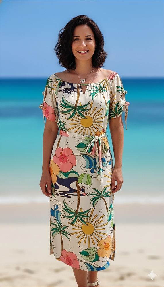 Vestido Litoral vibrante