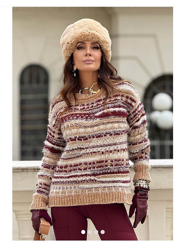 Blusa de tricot Seres misticos