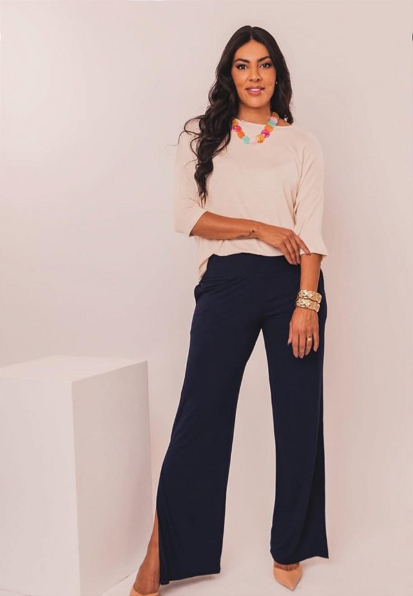 Calça pantalona  Sendai