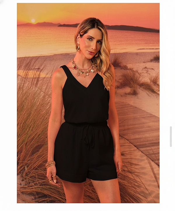 Short Stripes de algodão