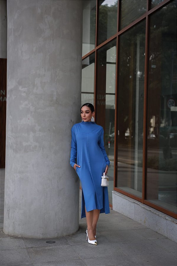 Vestido Herval de algodão com elastano