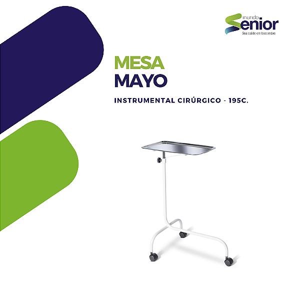 Mesa de mayo para instrumental cirúrgico - 195-C