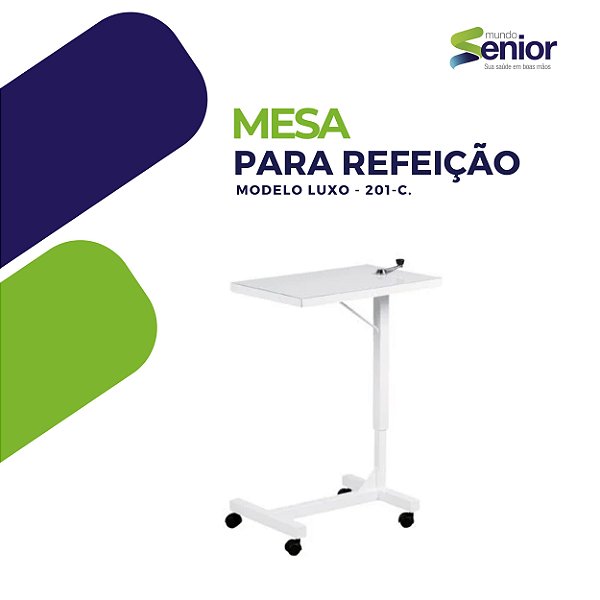 Mesa para refeição no leito modelo luxo - 201-C