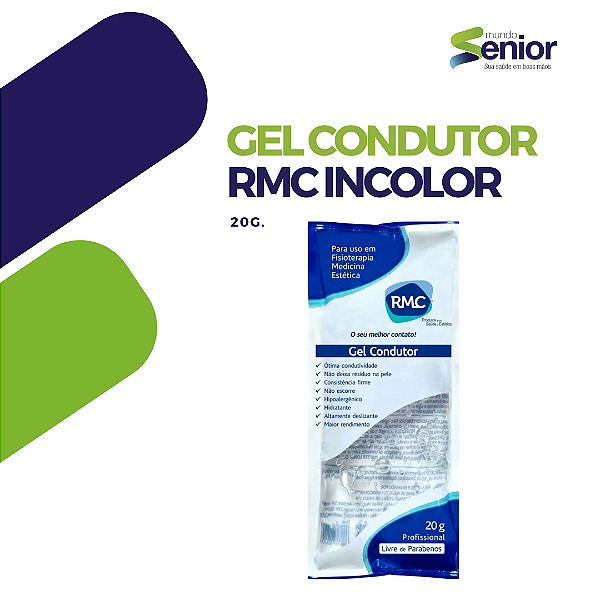 Gel Condutor RMC Incolor - 20g - CAIXA COM 60 UNIDADES