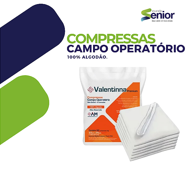 Campo Operatório Valentina 30g - 45 x 50 cm - Premium Não Estéril C/ 10un