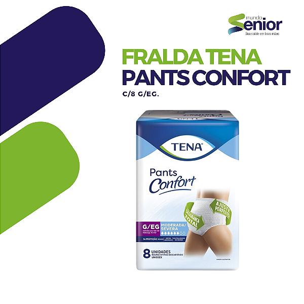 FRALDA TENA PANTS CONFORT C/8 G/EG