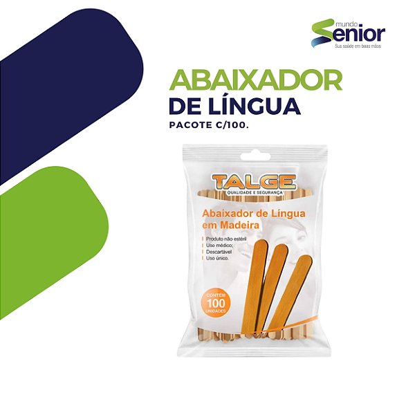 Abaixado de Lígua -  P/ 100un - Talge