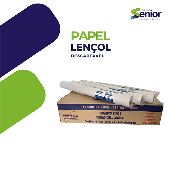 PAPEL LENÇOL 70 CM BRANCO