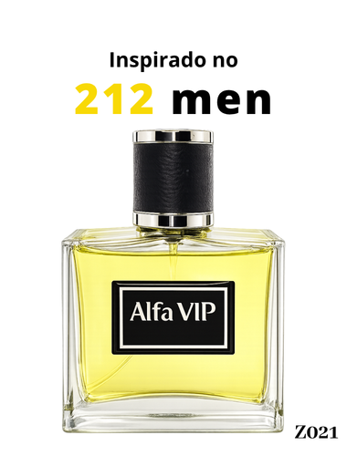 Perfume Contratipo Alfa Vip - Inspiração no 212 Men