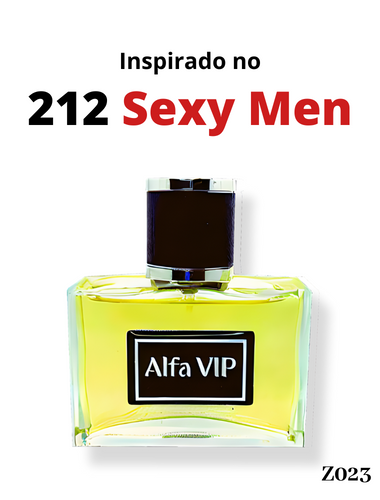 Perfume Contratipo Alfa Vip - Inspiração no 212 Sexy Men