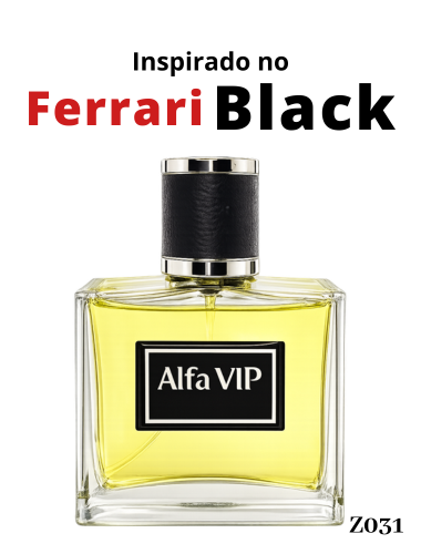 Perfume Contratipo Alfa Vip - Inspiração no Ferrari Black