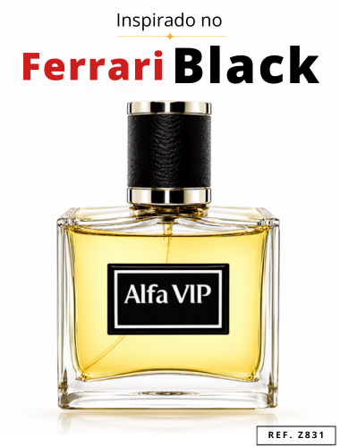 Perfume Alfa Vip - Inspiração no Ferrari Black