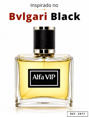 Perfume Alfa Vip - Inspiração no Bvlgari In Black