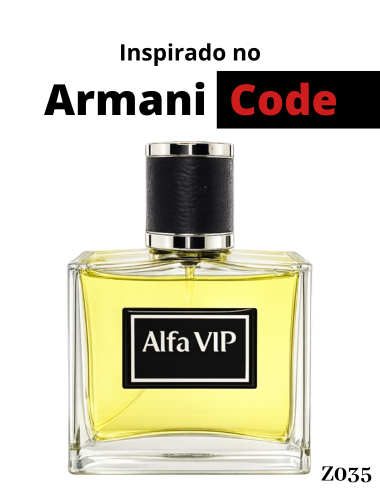 Perfume Contratipo Alfa Vip - Inspiração no Armani Code
