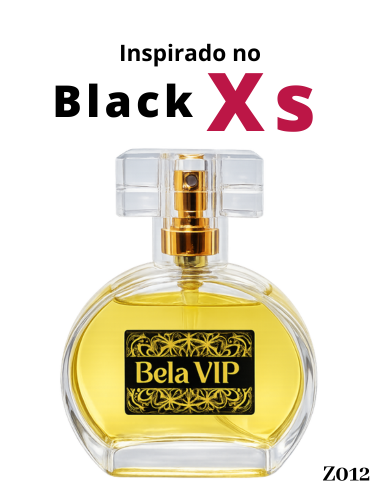 Perfume Contratipo Bela Vip - Inspiração no Black XS Feminino
