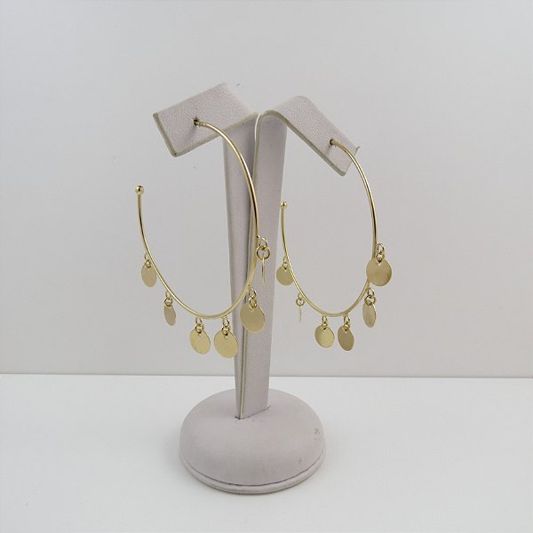 Argola G Moedas Penduradas