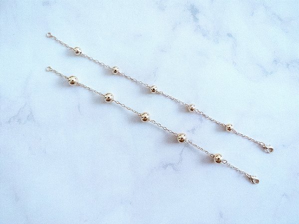 Pulseira de bola lisa
