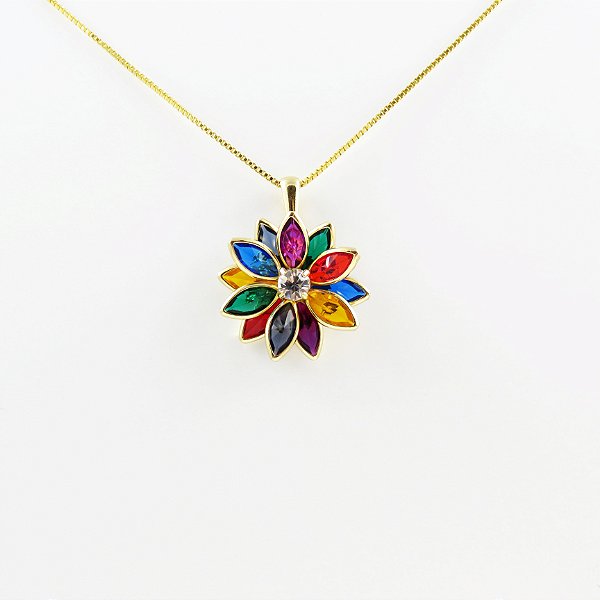 Flor Pétalas Coloridas