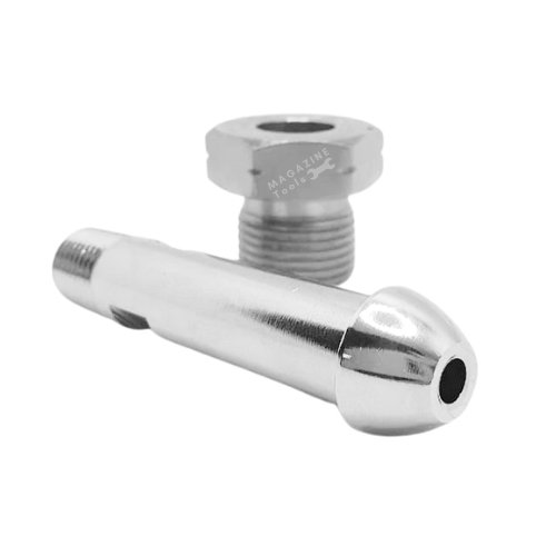 Niple Porca Conector P/ Regulador De Pressão Niquelado - Vários Gases