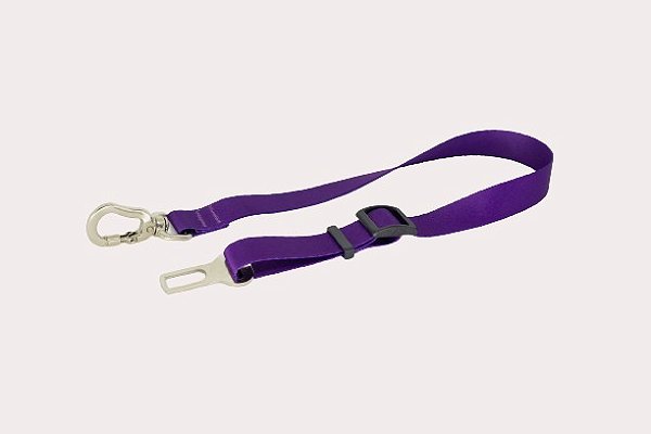 Cinto de Segurança para Cães - Engate Universal Roxo