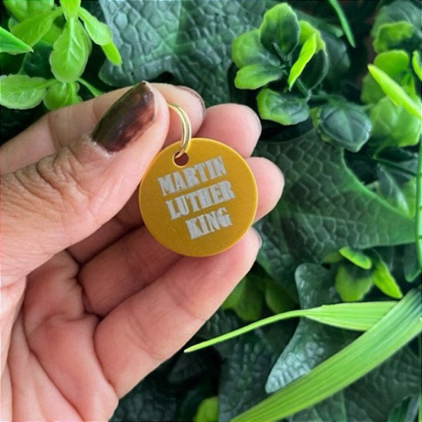 Plaquinha TAG de identificação Personalizada para Coleira Pet - Madiba Pet