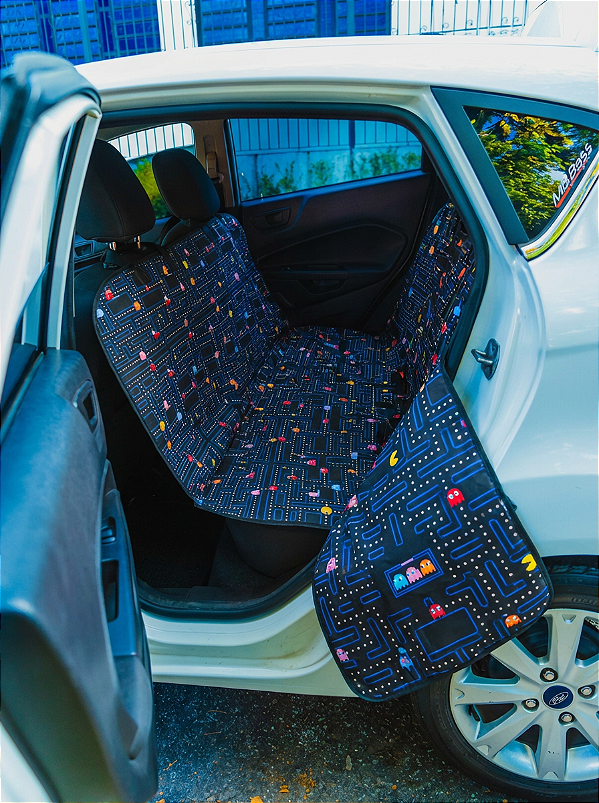 Capa Pet Automotiva para Banco Traseiro - Pac Man Fechada - Madiba Pet