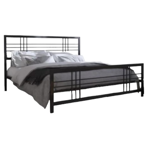 Cama de Ferro Meryn Preto King Size 1,86x1,98
