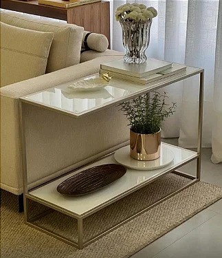 Mesa de Apoio Sofá Modelo Lara