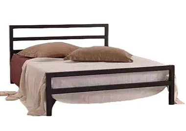 Cama de Ferro Hadassa Modelo Queen 1,58x1,98 com 30cm do Chão