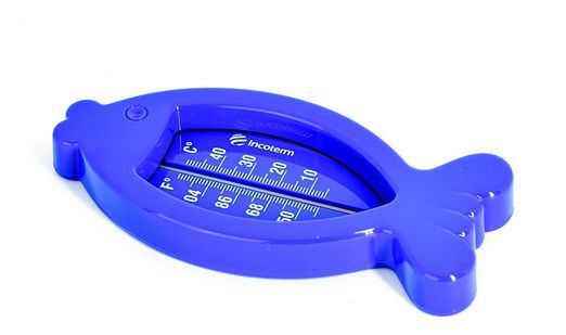 Termômetro Para Banho em Formato de Peixe Azul Incoterm