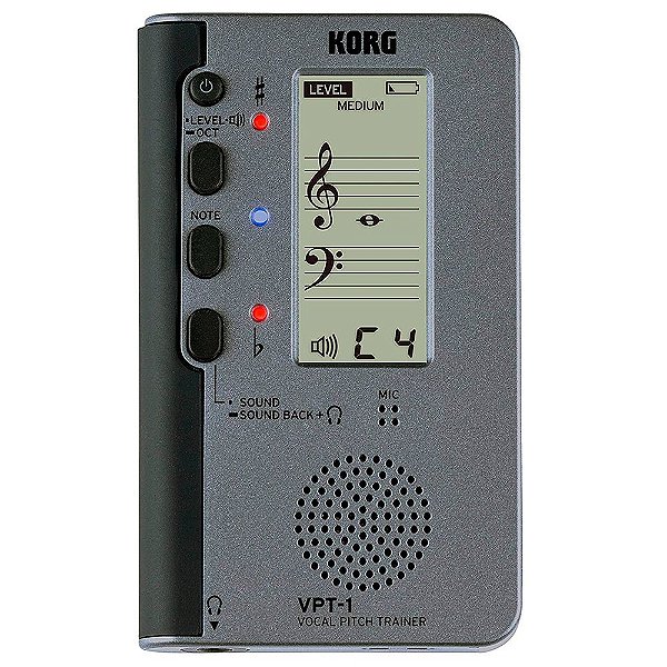 Treinador e Afinador Vocal Korg VPT-1 para Iniciantes