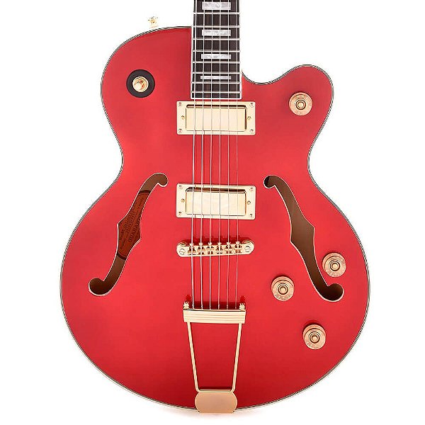 Guitarra Semi-Acústica Epiphone Uptown Kat Es Red Metallic