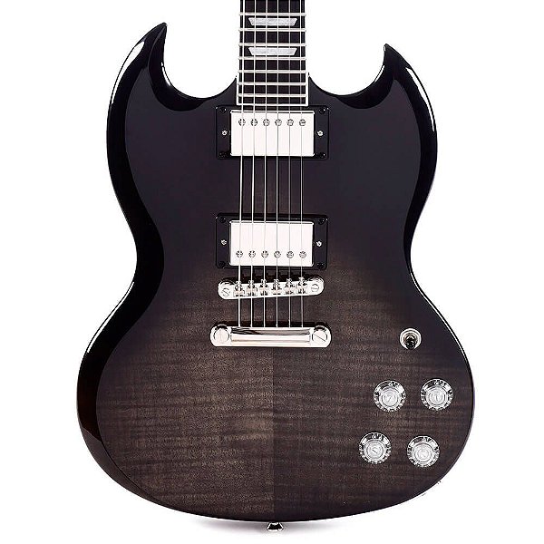 Guitarra Epiphone SG Modern Figured Transblack Faded