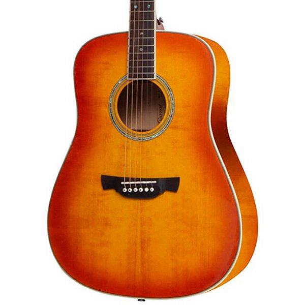 Violão Elétrico Crafter SDX-24 Plus OS Folk Sunburst com Bag