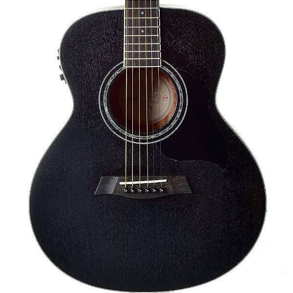 Violão Elétrico Seizi Kyoto Mini LTD ED Open Pore Black c/ Bag