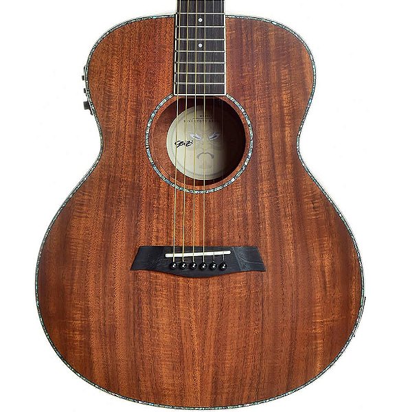 Violão Elétrico Seizi Kyoto Mini Abalone koa com Bag