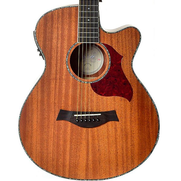 Violão Elétrico Seizi Kyoto Abalone Cutaway Mogno com Bag