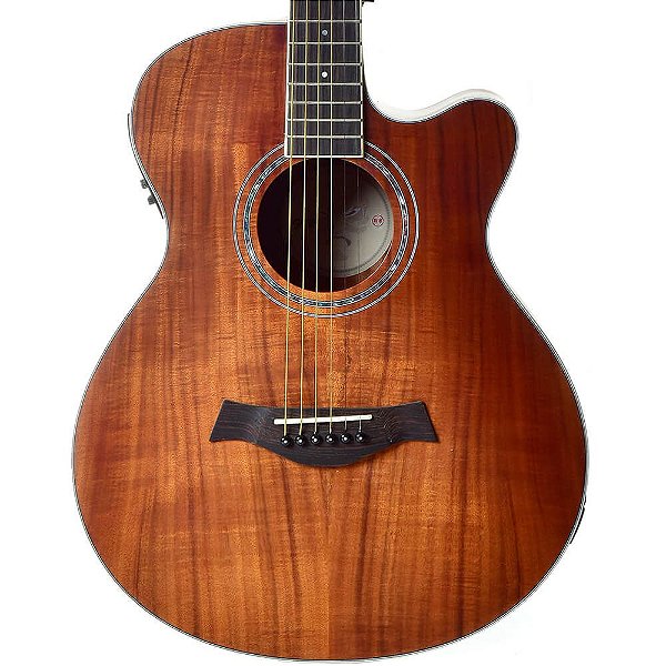 Violão Elétrico Seizi Kyoto Cutaway Koa com Bag