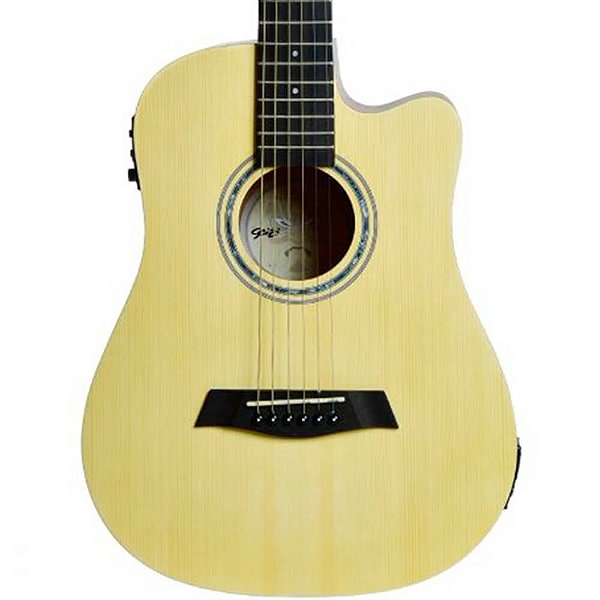 Violão Eletro-Acústico Seizi Tokyo Baby Cutaway Natural Satin c/ Bag