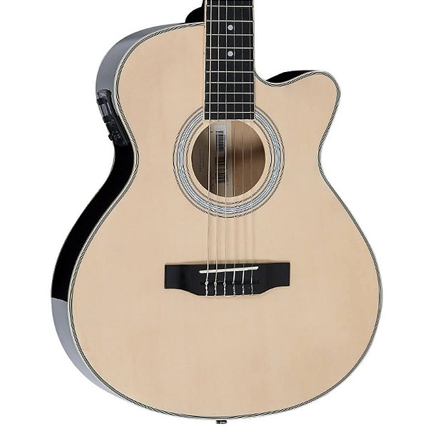 Violão Eletro-Acústico Vogga VCE340NT Mini Jumbo Natural