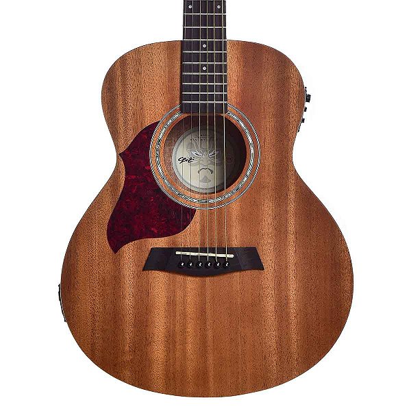 Violão Elétrico Seizi Kyoto Mini Canhoto Mogno com Bag