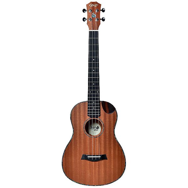 Ukulele Acústico Seizi Maui Crush Baritono Sapele com Bag