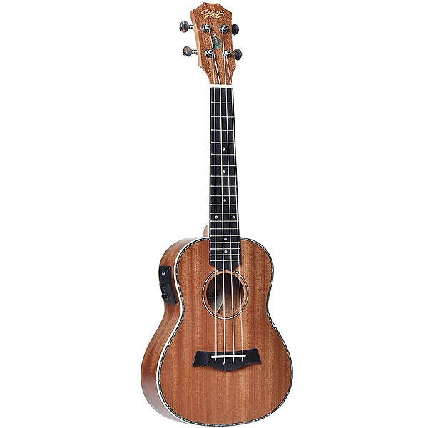 Ukulele Elétrico Seizi Maui Plus Concert Sapele com Bag