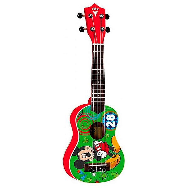 Ukulele Phx UKP-MK2 Soprano 21 Mickey Vermelho com Capa