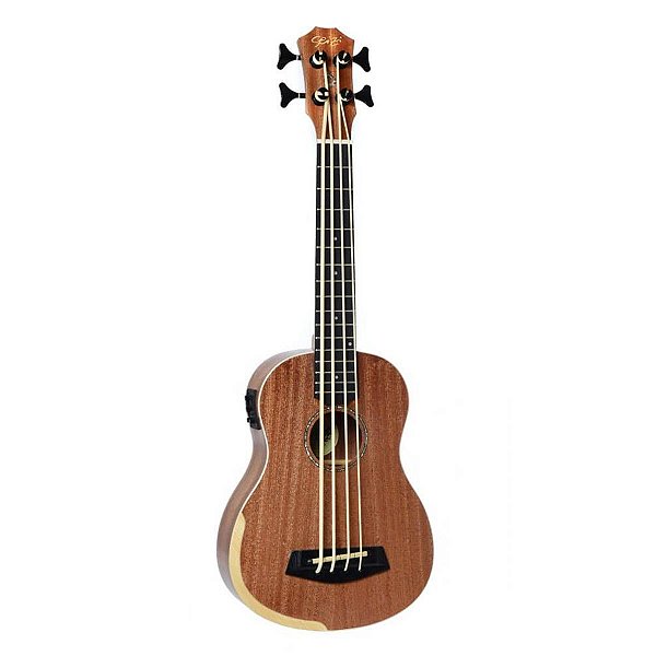 Ukulele Baixo Eletro-Acústico Seizi Ubass Bora-Bora Sapele